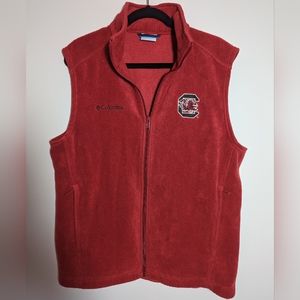 Columbia USC Gamecocks Zip-Up Vest Size Medium